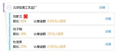 北京佳美工艺品厂 工商信息 信用报告 财务报表 电话地址查询 天眼查